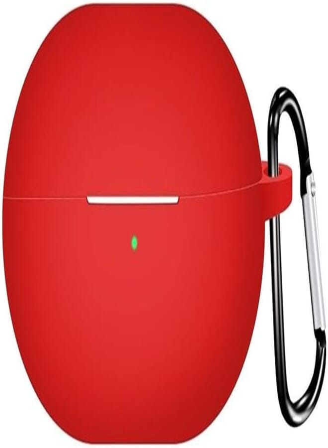 Microsonic Huawei FreeBuds Pro 4 Case Strap Matte Silicone Red [Case Compatible with FreeBuds Pro 4 - Red]